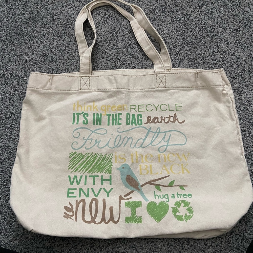 Fossil brand canvas tote bag